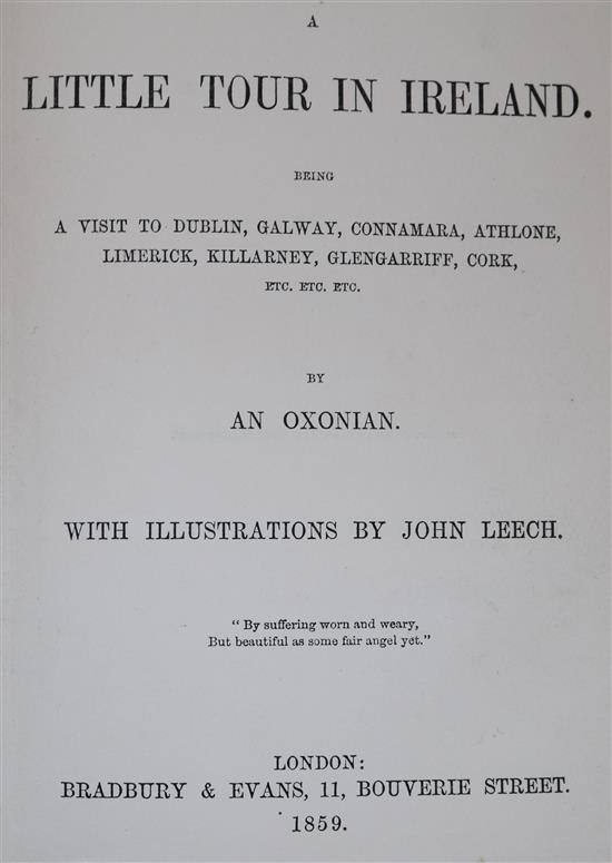 Hole, Samuel Reynolds - A Little Tour in Ireland, 1st edition, illustrated by John Leach,